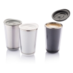 Verres thermiques en acier inoxydable au design moderne 350ml Trendy couleur noir vue générale