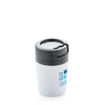 Mug isotherme personnalisé très petits et compacts 160ml Coffee couleur blanc avec zone d'impression