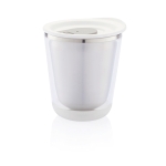Mugs personnalisés compacts en acier inoxydable 227ml Essential couleur blanc