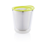 Mugs personnalisés compacts en acier inoxydable 227ml Essential couleur vert clair