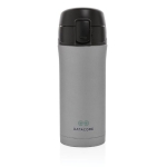 Mug iostherme personnalisé avec ouverture anti-goutte 300 ml Hot&Cold couleur gris foncé vue avec logo