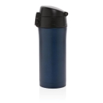 Mug iostherme personnalisé avec ouverture anti-goutte 300 ml Hot&Cold couleur bleu foncé troisième vue
