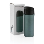Mug iostherme personnalisé avec ouverture anti-goutte 300 ml Hot&Cold couleur vert foncé vue avec boîte
