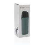 Mug iostherme personnalisé avec ouverture anti-goutte 300 ml Hot&Cold couleur vert foncé deuxième vue avec boîte