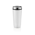 Mug thermique personnalisé en acier avec intérieur en PP 350 ml Spot couleur blanc