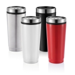 Mug thermique personnalisé en acier avec intérieur en PP 350 ml Spot couleur argenté vue générale