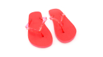 Tongs avec semelle EVA et sangle transparentes, taille 36-38 Pool couleur rouge troisième vue