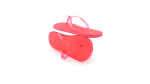 Tongs avec semelle EVA et sangle transparentes, taille 36-38 Pool couleur rouge cinquième vue