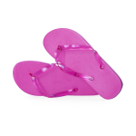 Tongs avec semelle EVA et sangle transparentes, taille 36-38 Pool couleur fuchsia première vue