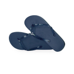 Tongs avec semelle EVA et sangle transparentes, taille 36-38 Pool couleur bleu marine première vue