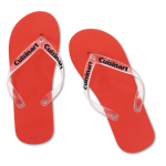 Tongs imprimées avec sangle en PVC transparent, taille 42-44 Pool
