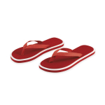Tongs bicolores avec semelle épaisse en EVA, taille 36-38 Summer Camp couleur rouge première vue