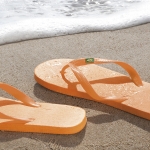 Tongs avec logo et drapeau du Brésil, tailles 36-38 Brazilian couleur orange cinquième vue