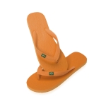 Tongs personnalisées avec drapeau du Brésil, taille 42-44 Brazilian couleur orange première vue