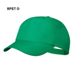 Casquette en RPET avec logo en quadrichromie et velcro Recycle RPET troisième vue