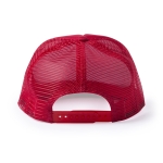 Casquette en polyester, visière plate rembourrée et dos en maille Surf couleur blanc deuxième vue