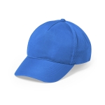 Casquette colorée à bouton en microfibre douce avec logo Unique couleur bleu ciel première vue