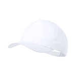 Casquette en polyester à face avant blanche sublimable Impact Sublim couleur blanc première vue