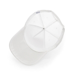 Casquette en polyester à face avant blanche sublimable Impact Sublim couleur blanc quatrième vue