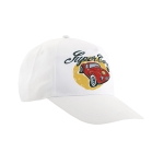 Casquette en polyester à face avant blanche sublimable Impact Sublim couleur blanc sixième vue