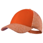 Casquette haute qualité de merchandising à 6 panneaux Everyday couleur orange