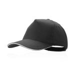 Casquette en coton peigné avec détail noir sur la visière DarkLine couleur noir première vue