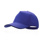 Casquette en coton peigné avec détail noir sur la visière DarkLine couleur bleu première vue