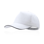 Casquette en coton peigné avec détail noir sur la visière DarkLine couleur blanc première vue