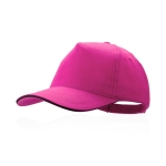 Casquette en coton peigné avec détail noir sur la visière DarkLine couleur fuchsia première vue
