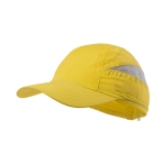 Casquette de sport personnalisée à 7 panneaux avec filet Sport couleur jaune première vue