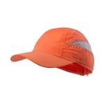 Casquette de sport personnalisée à 7 panneaux avec filet Sport couleur orange première vue