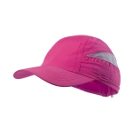 Casquette de sport personnalisée à 7 panneaux avec filet Sport couleur fuchsia première vue