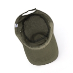 Casquette de style militaire personnalisable en coton peigné Military couleur vert cinquième vue