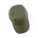 Casquette de style militaire personnalisable en coton peigné Military couleur vert sixième vue