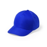 Casquette colorée pour enfants à 5 panneaux avec velcro Explore couleur bleu première vue