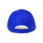 Casquette colorée pour enfants à 5 panneaux avec velcro Explore couleur bleu deuxième vue