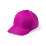 Casquette colorée pour enfants à 5 panneaux avec velcro Explore couleur fuchsia première vue