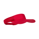 Visière personnalisée en polyester avec latéraux rembourrés Sport couleur rouge première vue