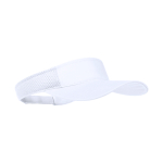 Visière personnalisée en polyester avec latéraux rembourrés Sport couleur blanc première vue