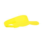 Visière personnalisée en polyester avec latéraux rembourrés Sport couleur jaune première vue