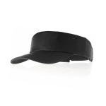 Visière en coton avec logo et fermeture velcro réglable en velcro Sun couleur noir première vue