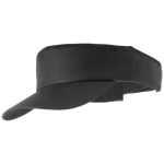 Visière en coton avec logo et fermeture velcro réglable en velcro Sun couleur noir