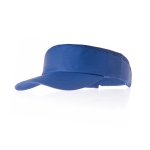 Visière en coton avec logo et fermeture velcro réglable en velcro Sun couleur bleu première vue