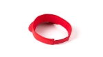 Visière en coton avec logo et fermeture velcro réglable en velcro Sun couleur rouge troisième vue