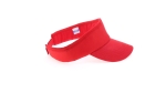 Visière en coton avec logo et fermeture velcro réglable en velcro Sun couleur rouge sixième vue