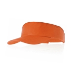 Visière en coton avec logo et fermeture velcro réglable en velcro Sun couleur orange première vue