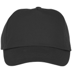 Casquette pour enfants personnalisée en coton 175 g/m² Héroe couleur noir deuxième vue frontale