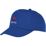 Casquette pour enfants personnalisée en coton 175 g/m² Héroe couleur bleu vue impression transfert