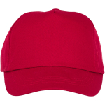 Casquette pour enfants personnalisée en coton 175 g/m² Héroe couleur rouge deuxième vue frontale