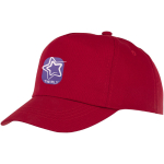 Casquette pour enfants personnalisée en coton 175 g/m² Héroe couleur rouge vue impression transfert